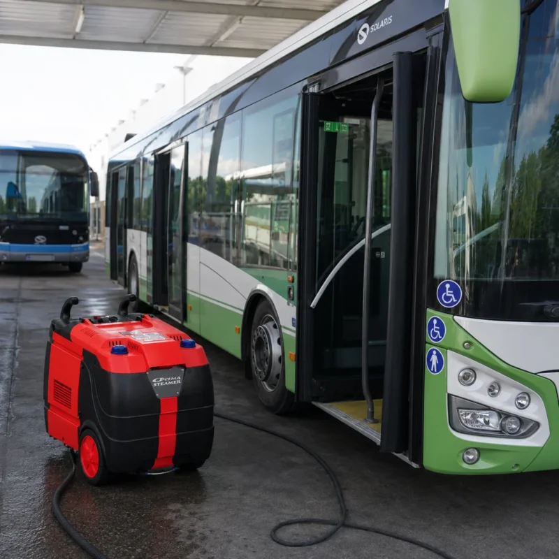 Nettoyage extérieur de bus