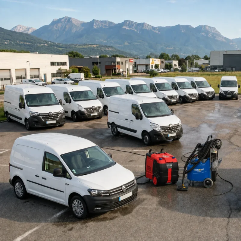 Nettoyage extérieur de votre flotte automobile